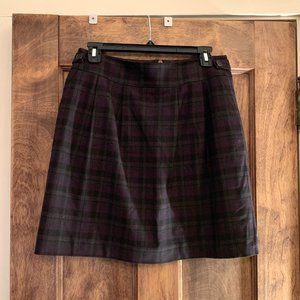 Halogen Pencil Skirt Plaid Purple and Black Skirt - Size 6
